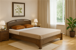 Кровать "Люкс" Ф без спинки в ногах 4015